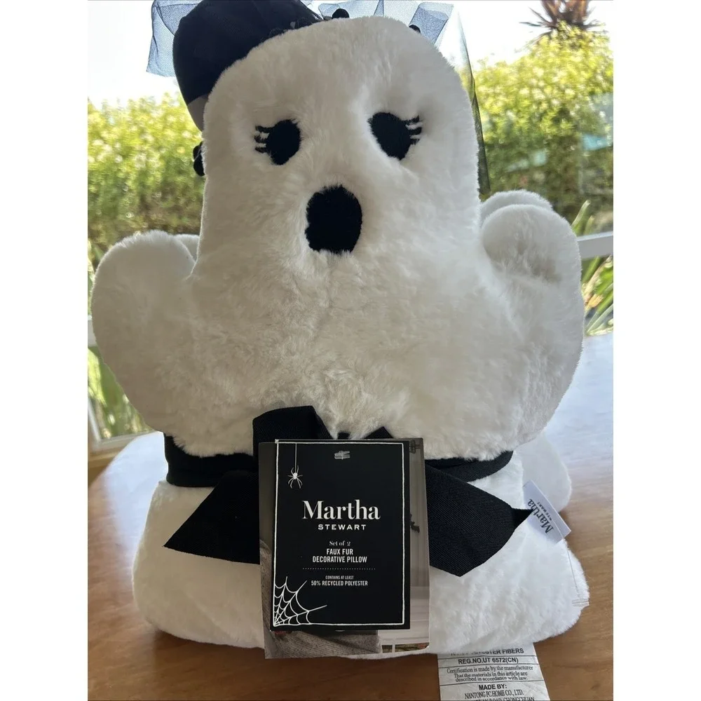 Martha Stewart Faux Fur Halloween Summer‎ Bride & Groom Set Ghost 16